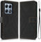 Auslbin Xiaomi 14T Pro Hülle mit Standfunktion, PU Case Kratzfest und Sturzsicher, Schwarz