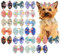 EIH1 20 Stück Hunde Haarschmuck Hundehaar-Schleifen mit Gummiband Haustiere Hundehaare Bögen Zubehör für Lange Haare Haustier Hunde Katze Welpen, Zufällige Farbe
