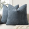 ZWJD Kissenbezug 45x45 2er Set Chenille Kissenbezüge Sofakissen Kissenhüllen Jeans Blau Dekokissen Weiche Sofakissenbezug für Couch, Bett und Wohnzimmer Heimdekoration Luxus Zierkissenbezüge