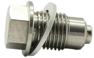 SONGMIky 1 Stück M12 x 1,25 M14 M16 M18 M20 x 1,5 Edelstahl-Ölablassschraube mit NEODYM-Magnetbeschlägen(M18X1.5)