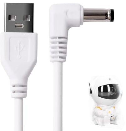 yimeizhiguang Astronaut Projector Power Cable, Mooyran USB Charger Cable - 3.28ft/1m Replacement Charger Cable for Space Night Light | Compatible with Galaxy Star Projector Night Light