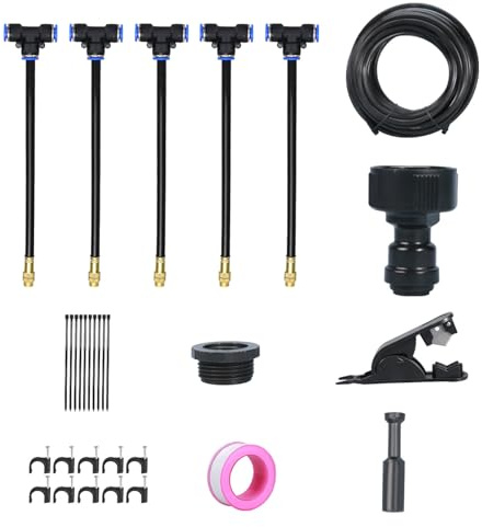 Bewässerung für Garten, automatische Bewässerung für Garten, Schnellverbindungswerkzeug für Sprinkler und Vernebler im Park, Terrasse und Balkontöpfe