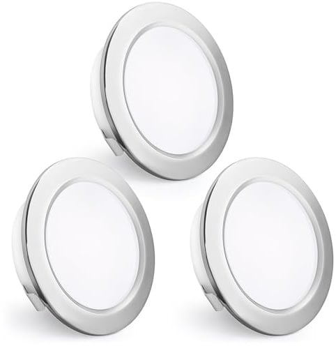 LED Faretti da Incasso 230V 4000K Faretti da Soffitto 55-60MM 3PCS Cromati