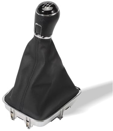 Schalthebel Schaltkopf Für Golf Plus 5M 521 Für Tiguan I 5N Für Sharan II 7N 5M0711113 6-Gang-Schaltmanschetten-Schaltknauf Schwarz 12mm Schalthebel