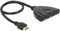 Delock HDMI UHD Switch 3 x HDMI in > 1 x HDMI out 4K mit Integriertem Kabel 50 cm