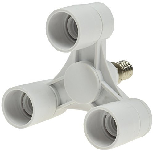 Lampensockel Adapter E14 3-fach für Foto Studio, Softbox, Lampenschirm I Erweiterung von 1 auf 3 Lampen