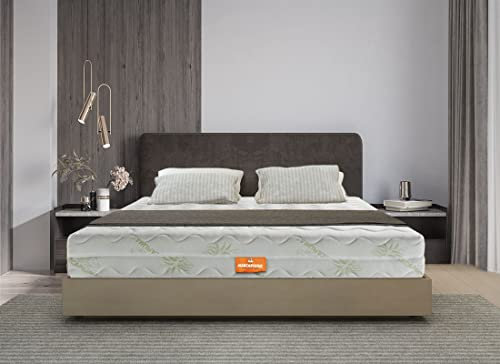 Marcapiuma - Colchón viscoelástico Cuerpo y Medio 120x190 alto 21 cm RAINBOW H2 Medio 5 zonas Ergonómico Memory Antiácaros Antialérgico Funda Aloe desenfundable 100% Fabricado en Italia