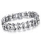 CMJ Men's Titanium Steel Bicycle Bike Link Chain Design Silver Biker Bracelet UK