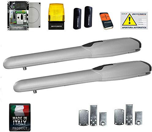 KIT MOTORI CANCELLO ANTE BATTENTI AUTOMATICO ELETTRICO PROFESSIONALE 2 ANTE 24V