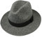 City Filzhut - Wollfilzhut Damen/Herren - Hut aus Filz (Wollfilz) - Herrenhut wasserabweisend - Wollhut Packable -Sommer/Winter - Fedora,56-59cm,Schwarz grau gelb,Weihnachtsgeburtstag Geschenk,SLTO-gr