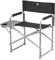 Hi-Gear Haddon Directors Chair with Side Table & Built in Cup Holder, Collapsible, Lightweight, Durable & Folding Seat, Ideal for Camping, Festivals, Picnics, the Beach & Garden, Black