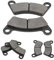 2-teilige Bremsbeläge Kompatibel mit 250ccm ATV China Jinling 250ccm JLA-21B JLA-923 EEC Go Kart UTV
