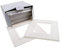 kenable Light Switch Surround Finger Plate for Home or Office White [30 Pack]