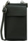 SH Leder Damen Handytasche Umhängetasche Geldbörse Multifunktion Beutel aus Echtleder Verstellbar Schultergurt Handy bis 6,8 Zoll 11,50x19cm Sarah G339 (Dunkelgrün)