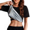 Hocaies Sauna Shirt Damen Neopren Schwitzanzug Damen Training Korsett Mit Schwitzen Effekt des Waist Thermo Shaper für Damen Cardio oder Ausdauertraining Geeignet