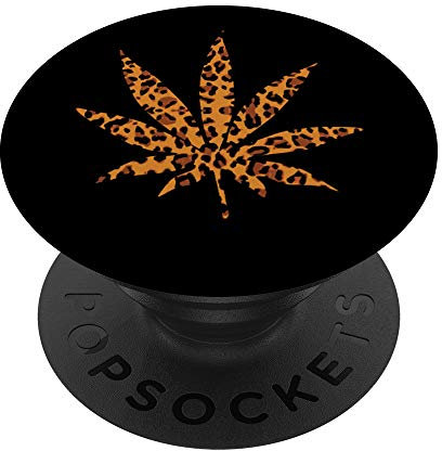 Gepard Marihuana Weed Punk Rock N Roll Cannabis Girl Print PopSockets mit austauschbarem PopGrip