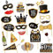 AIYONG 25 Stück 50.Geburtstag Deko Fotorequisiten,50 Geburtstag Schwarzes Gold Photo Booth, Party Foto Booth Props für Partydeko, 50. Geburtstag Frau Mann Foto Requisiten Geschenke