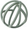 Greifball für Babys, Lebensmittelqualität Silikon Beißring Ball Flexibler Ball Baby Spielzeug, 100% BPA-frei (Sage)