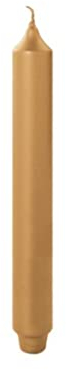 Fink - Kerze, Stabkerze - Paraffin - Farbe: metallic Gold - (ØxH) 3 x 25 cm