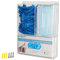 Heyrelda Disposable Glove Storage Box Mask Dispenser Holder Triple Glove Rack Hairnet Tissue Napkin Acrylic Dispenser with Lid for Wall Mount Organizer for Food Service, Lab, Medical Office, Clear
