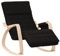 vidaXL Schaukelstuhl Relaxstuhl Schwingstuhl Ruhesessel Loungesessel Sessel Schwingsessel Polstersessel Schaukelsessel Wohnzimmer Schwarz Stoff