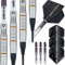 ‎Unicorn Soft Tip Darts Protech | Style 5 | Dartpfeile mit weicher Spitze, Silber/Gold, 20 g