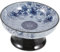 OSALADI Pedestal De Cerámica Frutero Porcelana Azul Y Blanca con Patas De Aperitivo De Mesa Decorativo Cuenco Contenedor De Dulces para Mesa Encimera Soporte De Frutas Y