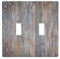 Plaque murale vintage imprimée en bois pour interrupteur et prise de courant - Taille standard