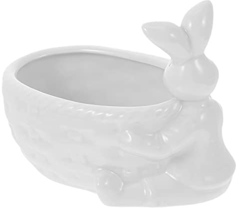 DOITOOL Keramik Pflanztopf Hasenform Für Sukkulenten Kleine Bonsai-töpfe Pflanzgefäße Garten Sukkulenten-pflanzgefäße Fensterbank Blumentopf