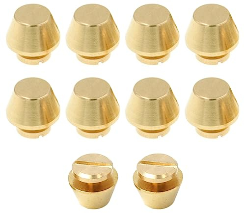 Lowats Piedini per Borse 10 Pezzi Borchie per Piedi Rivetto Borsa Piedi Borsa a Chiodo Piatta Borsa Borsa Piedi Chiodo Borchie Chiodi in Lega Pelle Piedi Artigianali Chiodi in Ottone per DIY Borsa