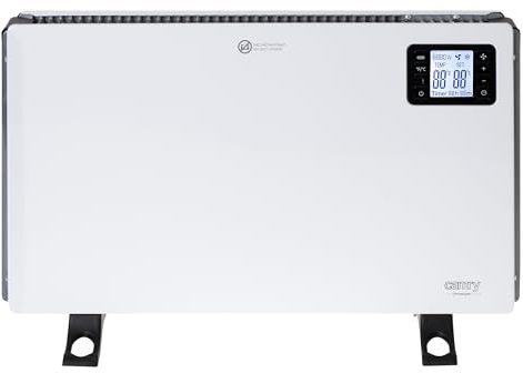 ADLER Camry Konvektions-Heizlüfter LCD mit Fernbedienung, 2000 W, weiß