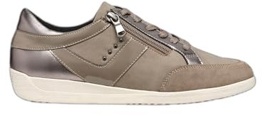 Geox D Myria C, Zapatillas Mujer, Gun Taupe, 39 EU