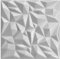 3D Paneele Polystyrol XPS Styropor – Moderne Wandverkleidung & Deckenpaneele – Wandpaneelen Leicht Flexibel - 50x50cm / ‎‎18m² - 72 Stück (Weiß 02)
