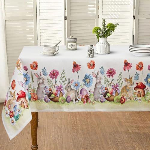 Nada Home Tischdecke Ostern Maestri Cotonieri Tischdecke Kaninchen 6 Plätze Gobelin 6568