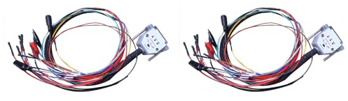 Pyugxab 2X 3 LED-LEUCHTEN mit Schalter-Boot-Bank-Kabel DB25 für SM2 PRO+ J2534 VCI Lese-/Schreib-ECU Batt VCC Kline CAN-L