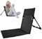 Chaise de plage pliante légère avec sac de rangement, siège portable, chaise de plage basse, chaise longue pliable pour la pêche, les barbecues, la randonnée, les voyages, les activités de plein air