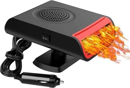 Showvigor Autoheizung 12V, 150W Heizung Auto Heizlüfter 2 In 1 Heizung und Kühlung Car Defroster, 360° Drehbar Heizung Auto Heizlüfter Mit ergonomischem Handgriff Zigarettenanzünder Heizlüfter