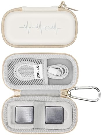 Case for AliveCor Kardia Mobile Heart Monitor EKG/Wireless 6-Lead EKG, Travel Case Protective Cover Storage Bag (White)