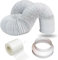 Air Conditioner Duct Hose 3m - 4 inch Diameter(100mm) PVC Flexible Vent Pipe Universal Kit Air Conditioning Hose Extension - Multi Size