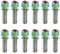 12 Piezas Tornillos para Potencia de Bicicleta, M5x18mm Tornillos de Vástago de Bicicleta, 3 Colores Pernos de Vástago de Bicicleta con Arandelas, Bicicleta Disco Freno Pinza Tornillos (Multicolor)