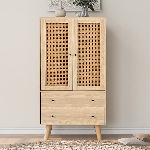 KAZZIO Esszimmer Wohnzimmer Sideboard Kommode Stehschrank Aufbewahrung Sideboard TV-Tisch mit Türen und Schubladen mit großem Stauraum Breite 60cm (Kommode)