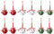 MOTUZP 12 Stück Weihnachtsglocken-Ornamente, Weihnachts-Glöckchen, Weihnachts-Hängedekorationen, Metallglocken mit Bändern für Kranz, Weihnachtsbaum, Festival, Basteln, Heimdekoration