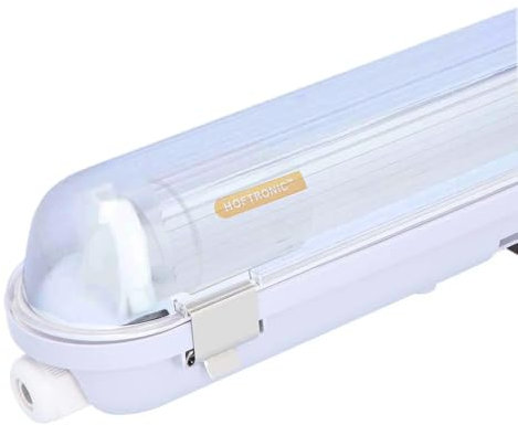HOFTRONIC - ECOBright - LED Feuchtraumleuchte 120 cm - 12,5 Watt 2000 Lumen (160lm/W) - IP65 Wasserdicht - 3000K Warmweiß (830) - T8 G13 - Inkl. LED Röhre - Flimmerfrei - Leuchtstofflampe