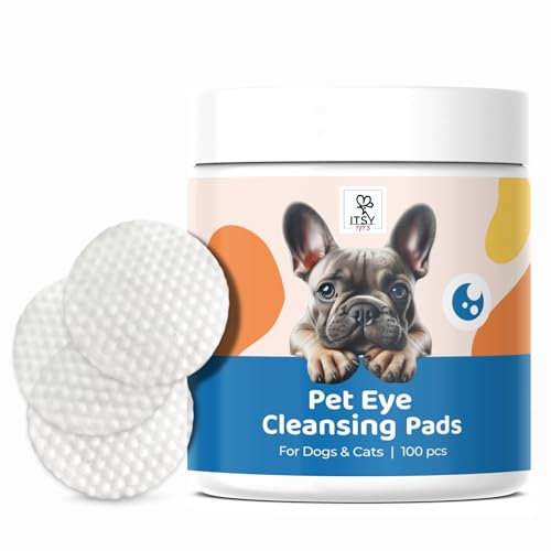 ITSY Pets Augenreinigungspads für Hunde & Katzen - sanft, vegan und alkoholfrei - 100 Pads
