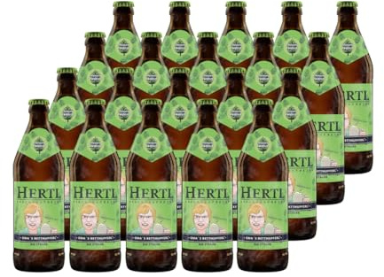 Hertl Oma's Betthupferl aus der Braumanufaktur Hertl | | 10L (20 x 0,5L Flaschen) | Fränkischer Bernsteinbock im Kasten | 6,5% vol - Bier aus Deutschland