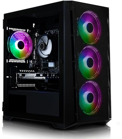 ADMI Gaming PC • Intel i5 12400F • Nvidia RTX 5060 Ti 16GB GDDR7 • 16GB RAM 3200MHz • 1TB NVMe SSD • 600W PSU • X= Airflow RGB Black Gaming PC Case • VR Ready • WIFI • No Operating System