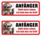 2 PCS Fahranfänger Magnet Schild 20x8 Cm Anfänger Schild Auto, Lustiges Fahranfänger Auto, Wetterfest & Hochgeschwindigkeitsfest (Fahranfänger)