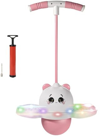 Balance-Board Pullover, Spring Trick Ball für die -Panda Form, LED-Beleuchtung, BALL-NON-SLOP-BALANCE TOYS FÜR OUTERNOOR Silvester Ostern Weihnachten