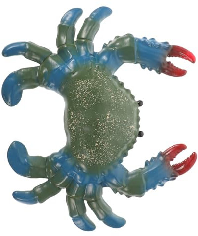 VICASKY Grüne Krabbenspielzeug Krabben Krabbendekor Simulation Tiermodell Modellkrabbe entzückende Simulationskrabbe Simulation Meerestier Künstliche Simulationskrabbe Baumwolle