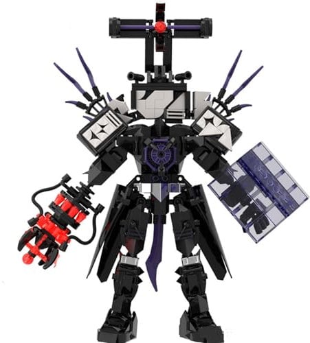 LCTM Skibidi Toilet Titan Building Blocks Toy Cameraman Speakerman Clock TV Man Monitor Action Figure Model Horror Game Multiverse Upgraded Adults Kids Fans Collectible Animation Birthday Gift ﻿ A